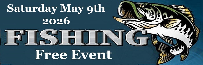 Free Fishing Event Banner May 9 2026
