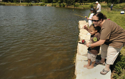 youth park fishing day